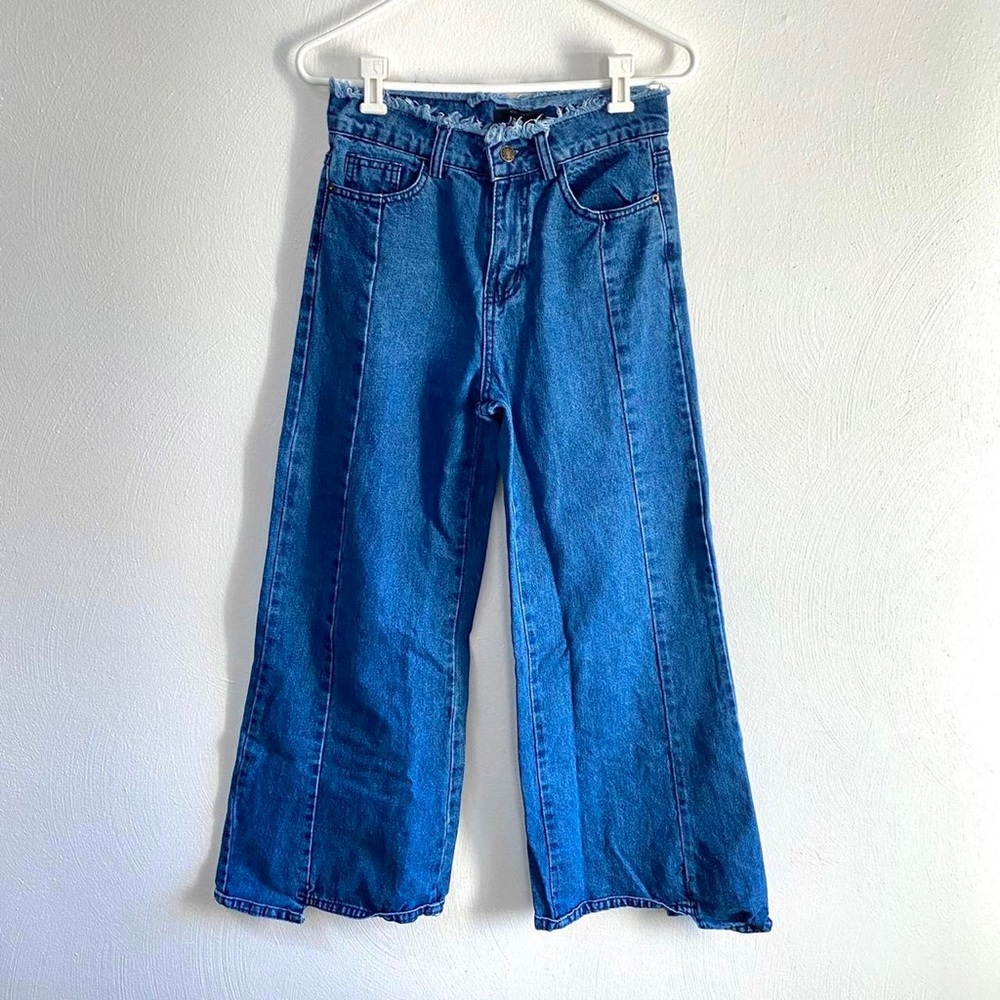 Forever 21 wide-leg high-rise jeans